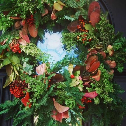 A Christmas Wreath Made With All California Native Plants